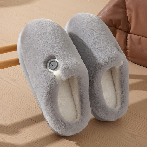 居家保暖棉拖鞋男士秋冬暖毛絨家用防滑耐磨軟底包頭半棉拖女 居家保暖棉拖鞋男士秋冬暖毛絨家用防滑耐磨軟底包頭半棉拖女