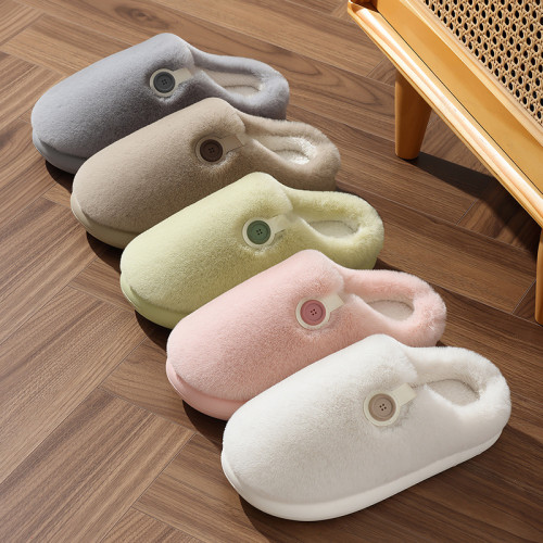 居家保暖棉拖鞋男士秋冬暖毛絨家用防滑耐磨軟底包頭半棉拖女 居家保暖棉拖鞋男士秋冬暖毛絨家用防滑耐磨軟底包頭半棉拖女