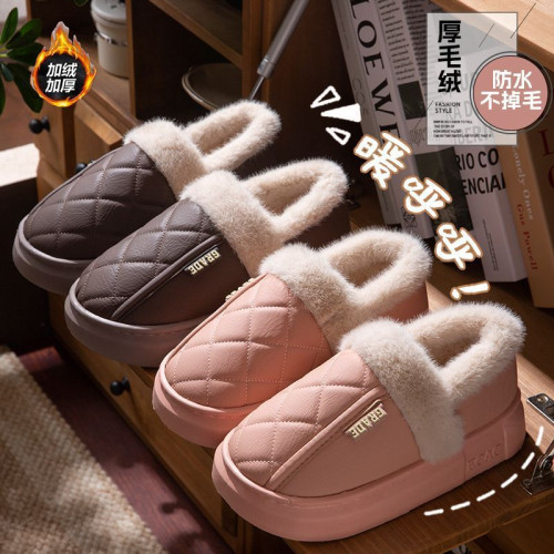新款棉拖鞋女士冬季防水包跟2025新款室內加絨家居保暖防滑棉鞋男 新款棉拖鞋女士冬季防水包跟2025新款室內加絨家居保暖防滑棉鞋男
