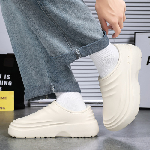 廚師護士防滑防水廚房工作鞋防臭防油耐磨軟厚底eva勞保鞋踩屎感