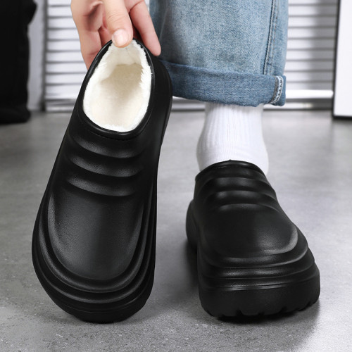 廚師護士防滑防水廚房工作鞋防臭防油耐磨軟厚底eva勞保鞋踩屎感