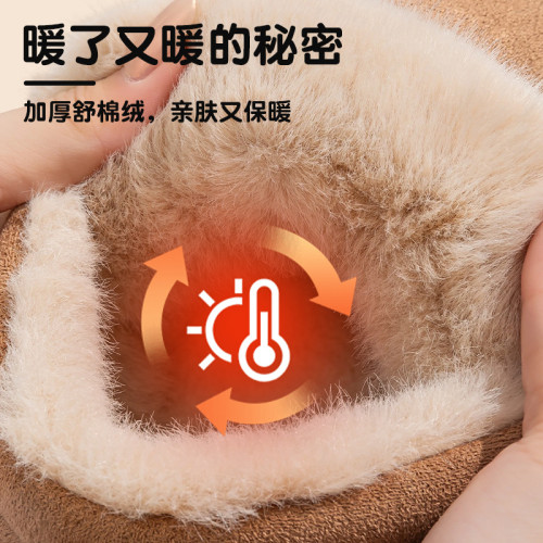 毛絨絨棉拖鞋女款2025新款秋冬季室內家居保暖防滑厚底包跟棉拖女 毛絨絨棉拖鞋女款2025新款秋冬季室內家居保暖防滑厚底包跟棉拖女