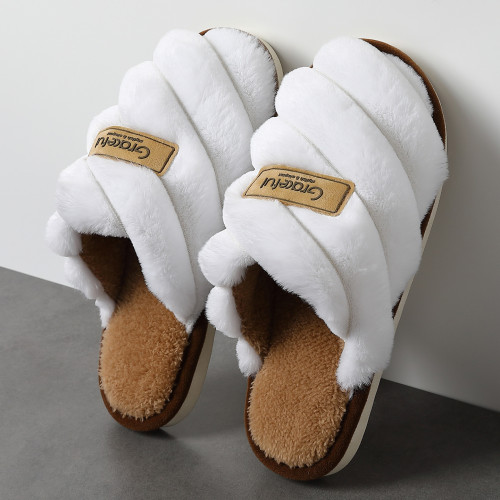 毛毛拖鞋女秋冬外穿防滑室內厚底居家棉拖鞋冬季保暖棉拖男士 毛毛拖鞋女秋冬外穿防滑室內厚底居家棉拖鞋冬季保暖棉拖男士