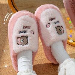棉拖鞋女款2025新款秋冬季包跟室內家居卡通可愛保暖毛絨月子鞋女