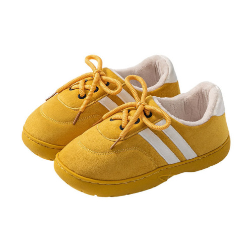 德訓鞋女款秋冬季2025新款簡約室內家居厚底防滑保暖加絨加厚女款