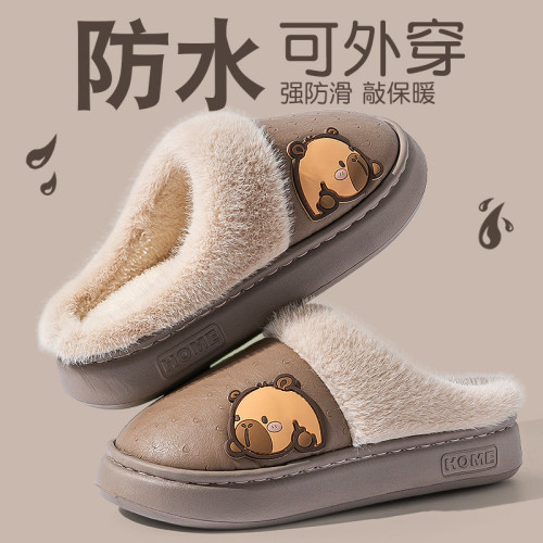 棉拖鞋男士2025新款秋冬季居家室內防水軟底舒適保暖加絨棉拖男款 棉拖鞋男士2025新款秋冬季居家室內防水軟底舒適保暖加絨棉拖男款
