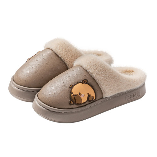 棉拖鞋男士2025新款秋冬季居家室內防水軟底舒適保暖加絨棉拖男款 棉拖鞋男士2025新款秋冬季居家室內防水軟底舒適保暖加絨棉拖男款