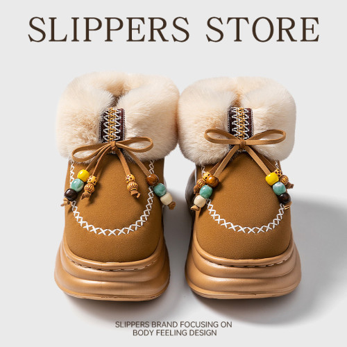 踩屎感棉拖鞋女款秋冬季2025新款外出厚底增高保暖加絨包跟鞋女 踩屎感棉拖鞋女款秋冬季2025新款外出厚底增高保暖加絨包跟鞋女