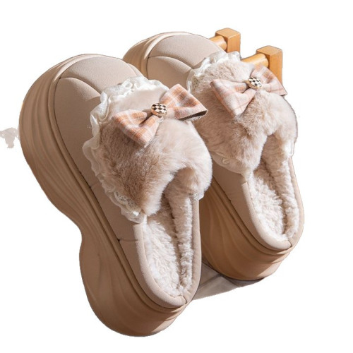 厚底增高棉拖鞋女秋冬季2025新款室內家居加絨保暖防滑毛拖女外穿 厚底增高棉拖鞋女秋冬季2025新款室內家居加絨保暖防滑毛拖女外穿