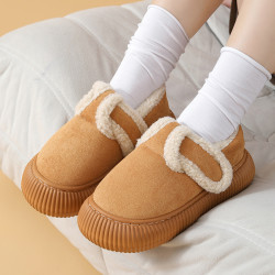 2025美拉德麵包鞋棉拖鞋時尚柔軟舒適外穿居家厚底加絨保暖棉鞋