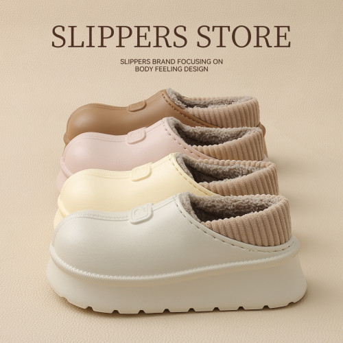 包跟防水棉鞋女厚底冬季家居保暖防滑室內家用女士棉拖鞋外穿 包跟防水棉鞋女厚底冬季家居保暖防滑室內家用女士棉拖鞋外穿