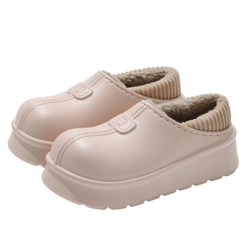 包跟防水棉鞋女厚底冬季家居保暖防滑室內家用女士棉拖鞋外穿 包跟防水棉鞋女厚底冬季家居保暖防滑室內家用女士棉拖鞋外穿