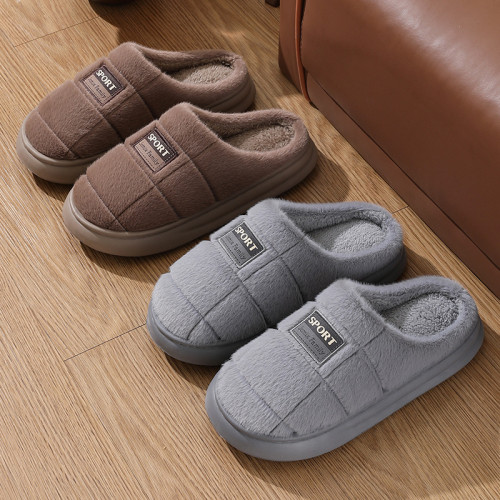 特大47碼男士棉拖鞋冬季居家用毛拖鞋2025新款防滑厚底保暖棉拖男