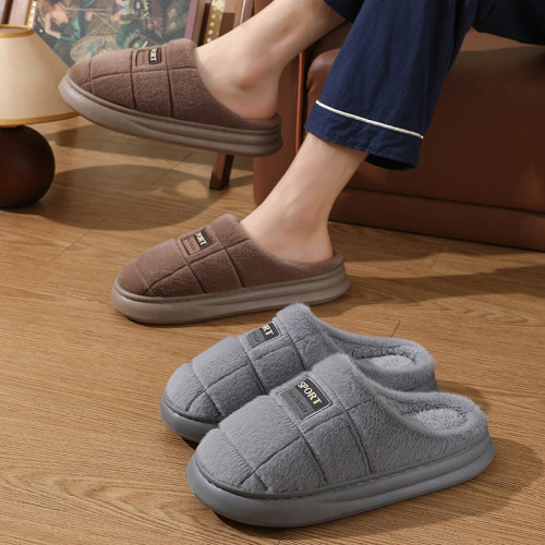 特大47碼男士棉拖鞋冬季居家用毛拖鞋2025新款防滑厚底保暖棉拖男