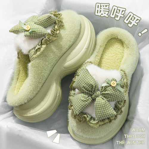 厚底棉拖鞋女款秋冬季2025新款加絨小個子外穿保暖厚底防滑棉拖 厚底棉拖鞋女款秋冬季2025新款加絨小個子外穿保暖厚底防滑棉拖