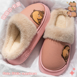 踩屎感棉拖鞋女2025新款秋冬季室內家居防水軟底舒適保暖棉拖女款