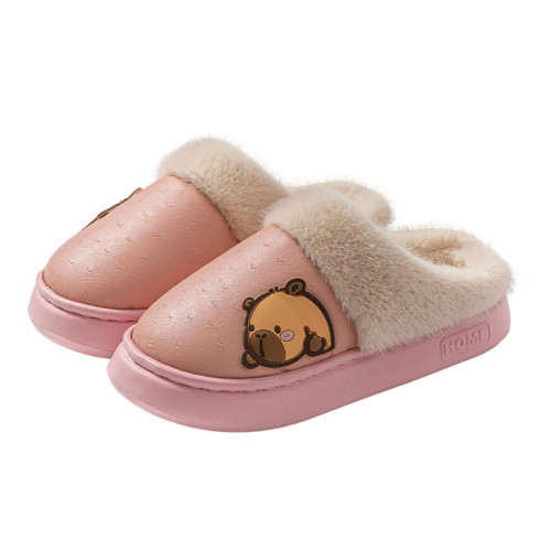 踩屎感棉拖鞋女2025新款秋冬季室內家居防水軟底舒適保暖棉拖女款