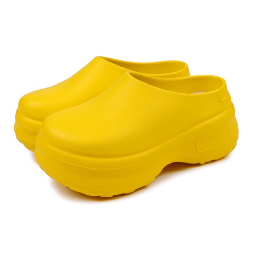 厚底包頭拖鞋女ins輕便防滑增高廚師鞋松糕運動半拖洞洞鞋涼鞋女 厚底包頭拖鞋女ins輕便防滑增高廚師鞋松糕運動半拖洞洞鞋涼鞋女