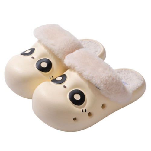 可愛棉拖鞋女冬季外穿2025新款室內家居厚毛絨保暖防水毛毛拖鞋女