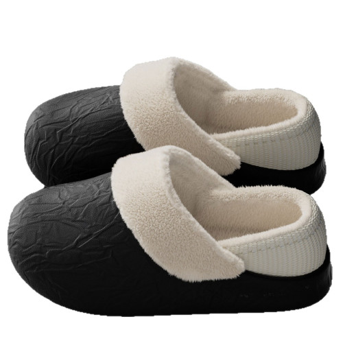 防水棉拖鞋女2025新款冬季室內家居包跟厚底可拆卸棉鞋女士可外穿