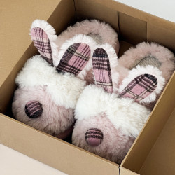 可愛棉拖鞋女秋冬包頭棉拖保暖毛絨居家室內軟底耐磨棉鞋女士