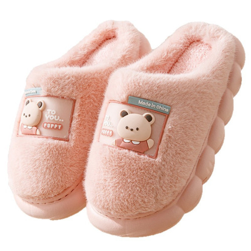 2024新款毛絨棉拖鞋女冬季ins居家室內厚底棉拖鞋男秋冬情侶拖鞋
