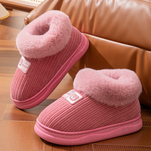 男士棉鞋冬季2025新款包跟保暖室內家居用加厚底毛絨棉鞋女可外穿 男士棉鞋冬季2025新款包跟保暖室內家居用加厚底毛絨棉鞋女可外穿