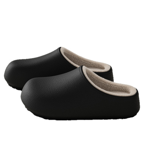 防水棉拖鞋男款冬季外穿加絨保暖厚底室內家居毛毛包頭拖鞋女冬天 防水棉拖鞋男款冬季外穿加絨保暖厚底室內家居毛毛包頭拖鞋女冬天