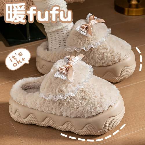 踩屎感棉拖鞋女款秋冬季2025新款室內家居厚底增高保暖絨毛毛拖鞋 踩屎感棉拖鞋女款秋冬季2025新款室內家居厚底增高保暖絨毛毛拖鞋
