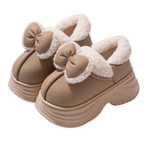 厚底防水棉拖鞋女2025新款冬季室內家居包跟保暖外穿增高加絨棉鞋 厚底防水棉拖鞋女2025新款冬季室內家居包跟保暖外穿增高加絨棉鞋