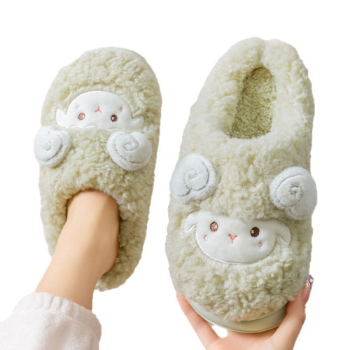 卡通棉拖鞋女款2025新款秋冬季可愛防滑家居室毛毛絨情侶棉拖鞋 卡通棉拖鞋女款2025新款秋冬季可愛防滑家居室毛毛絨情侶棉拖鞋