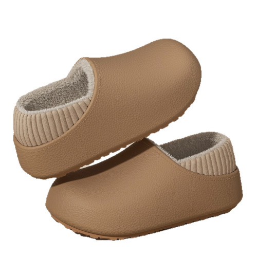 防水棉拖鞋女款包跟2025新款冬季室內家居保暖情侶毛絨棉鞋男外穿 防水棉拖鞋女款包跟2025新款冬季室內家居保暖情侶毛絨棉鞋男外穿