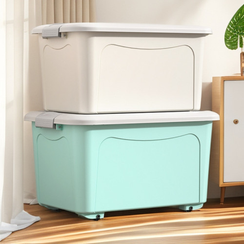 塑膠收納箱特大號玩具儲物箱超大容量宿舍被子衣服收納箱臥室家用 塑膠收納箱特大號玩具儲物箱超大容量宿舍被子衣服收納箱臥室家用