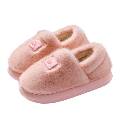 踩屎感棉拖鞋女款秋冬季2025新款家居室內厚底毛絨包跟月子棉鞋女 踩屎感棉拖鞋女款秋冬季2025新款家居室內厚底毛絨包跟月子棉鞋女