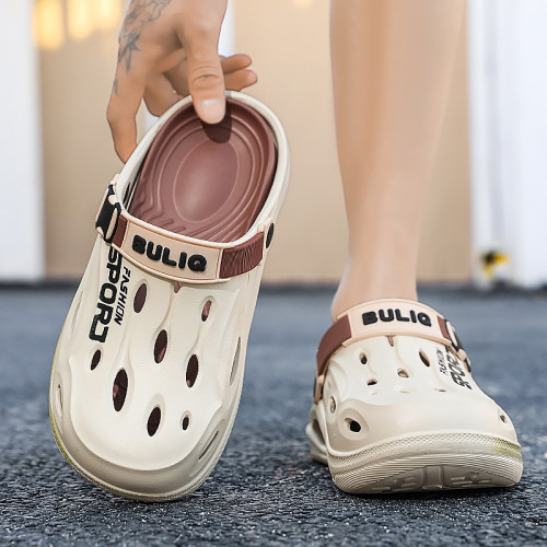 男士新戶外沙灘度假百搭厚底高彈EVA情侶大學室內防滑開車洞洞鞋 男士新戶外沙灘度假百搭厚底高彈EVA情侶大學室內防滑開車洞洞鞋