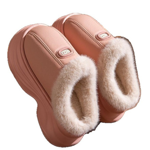 增高防水棉拖鞋女款2025新款秋冬季室內家居厚底毛絨外穿保暖棉鞋 增高防水棉拖鞋女款2025新款秋冬季室內家居厚底毛絨外穿保暖棉鞋