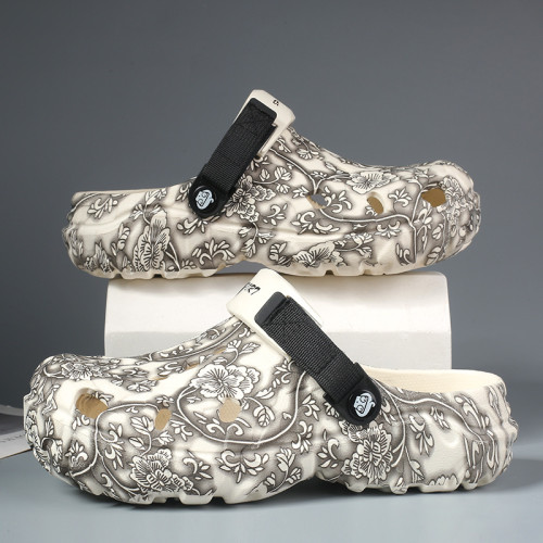 洞洞鞋2025夏季新款透氣軟底運動沙灘鞋休閒兩穿潮戶外涼拖男 洞洞鞋2025夏季新款透氣軟底運動沙灘鞋休閒兩穿潮戶外涼拖男