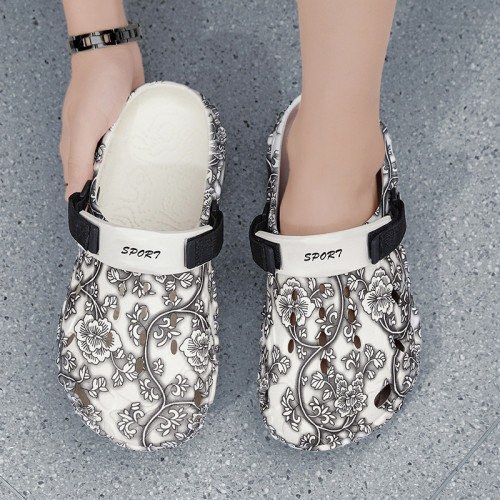 洞洞鞋2025夏季新款透氣軟底運動沙灘鞋休閒兩穿潮戶外涼拖男 洞洞鞋2025夏季新款透氣軟底運動沙灘鞋休閒兩穿潮戶外涼拖男