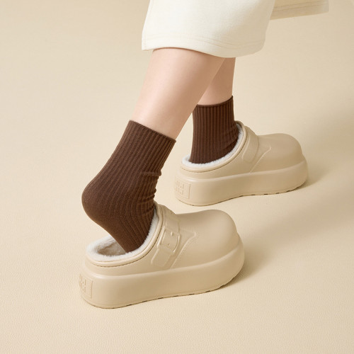 居家棉拖鞋女時尚包頭冬季新款家用室內防滑耐磨厚底棉拖女士 居家棉拖鞋女時尚包頭冬季新款家用室內防滑耐磨厚底棉拖女士