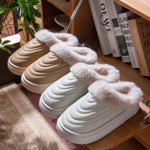 厚絨保暖棉拖鞋男士冬季新款外穿防水情侶室內家居防滑靜音棉拖女 厚絨保暖棉拖鞋男士冬季新款外穿防水情侶室內家居防滑靜音棉拖女