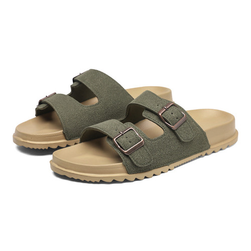 2025拖鞋女涼拖鞋slippers休閒沙灘雙釦軟木拖鞋 2025拖鞋女涼拖鞋slippers休閒沙灘雙釦軟木拖鞋