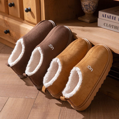 包跟棉拖鞋女冬季新款加絨保暖情侶家居防滑厚底踩屎感棉鞋男外穿 包跟棉拖鞋女冬季新款加絨保暖情侶家居防滑厚底踩屎感棉鞋男外穿