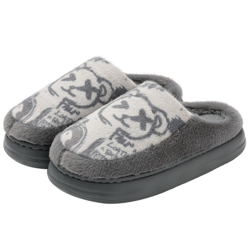 秋冬可愛小熊棉拖鞋男包頭居家加絨保暖耐磨防滑軟底棉拖男士 秋冬可愛小熊棉拖鞋男包頭居家加絨保暖耐磨防滑軟底棉拖男士