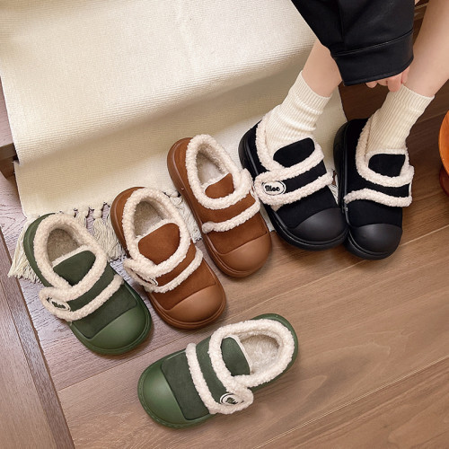 2025新款百搭棉鞋女冬季外穿加絨保暖家用魔術貼懶人包頭時尚棉鞋 2025新款百搭棉鞋女冬季外穿加絨保暖家用魔術貼懶人包頭時尚棉鞋