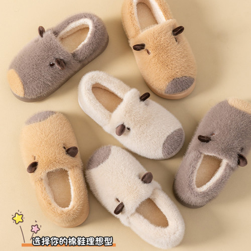 棉拖鞋女款秋冬季2025新款家居室內加絨加厚保暖可愛卡通毛毛拖鞋 棉拖鞋女款秋冬季2025新款家居室內加絨加厚保暖可愛卡通毛毛拖鞋