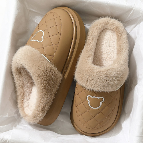 防水棉拖鞋女冬季2024新款室內家居防滑家用情侶保暖厚底棉拖男士 防水棉拖鞋女冬季2024新款室內家居防滑家用情侶保暖厚底棉拖男士