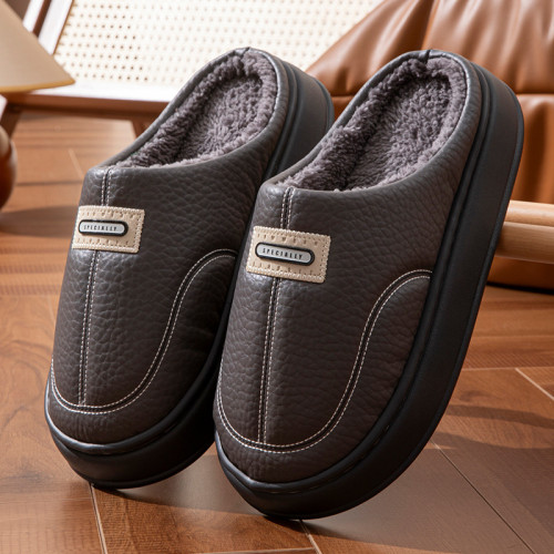 2025冬季新款男士棉拖鞋家居用室內防滑保暖棉鞋加絨厚底大碼 2025冬季新款男士棉拖鞋家居用室內防滑保暖棉鞋加絨厚底大碼