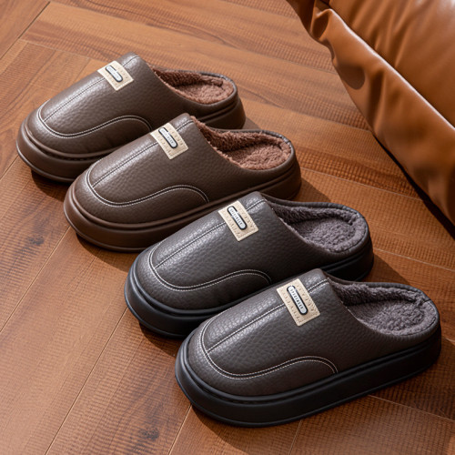 2025冬季新款男士棉拖鞋家居用室內防滑保暖棉鞋加絨厚底大碼 2025冬季新款男士棉拖鞋家居用室內防滑保暖棉鞋加絨厚底大碼