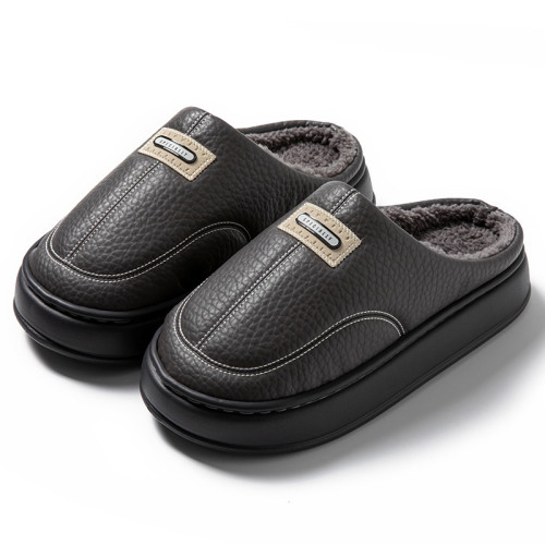 2025冬季新款男士棉拖鞋家居用室內防滑保暖棉鞋加絨厚底大碼 2025冬季新款男士棉拖鞋家居用室內防滑保暖棉鞋加絨厚底大碼