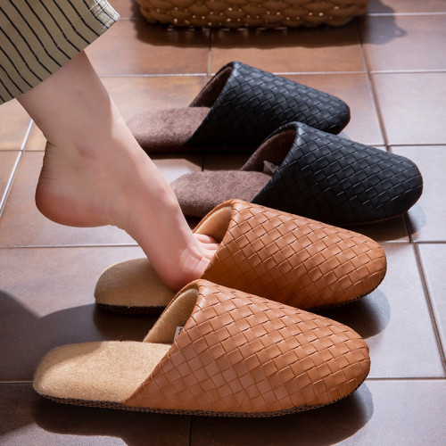 棉拖鞋女款秋冬季室內家居pu防水保暖毛絨軟底靜音棉拖男冬天家用 棉拖鞋女款秋冬季室內家居pu防水保暖毛絨軟底靜音棉拖男冬天家用